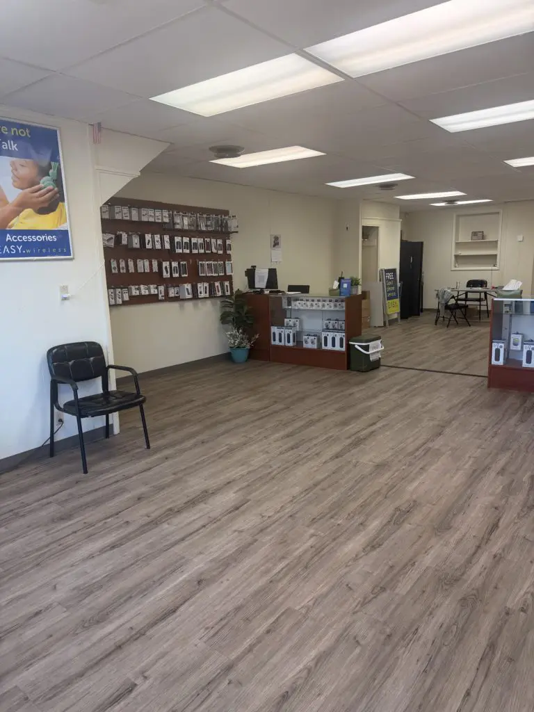 Inside the EASY Wireless phone store on East Broadway in Enid, Oklahoma