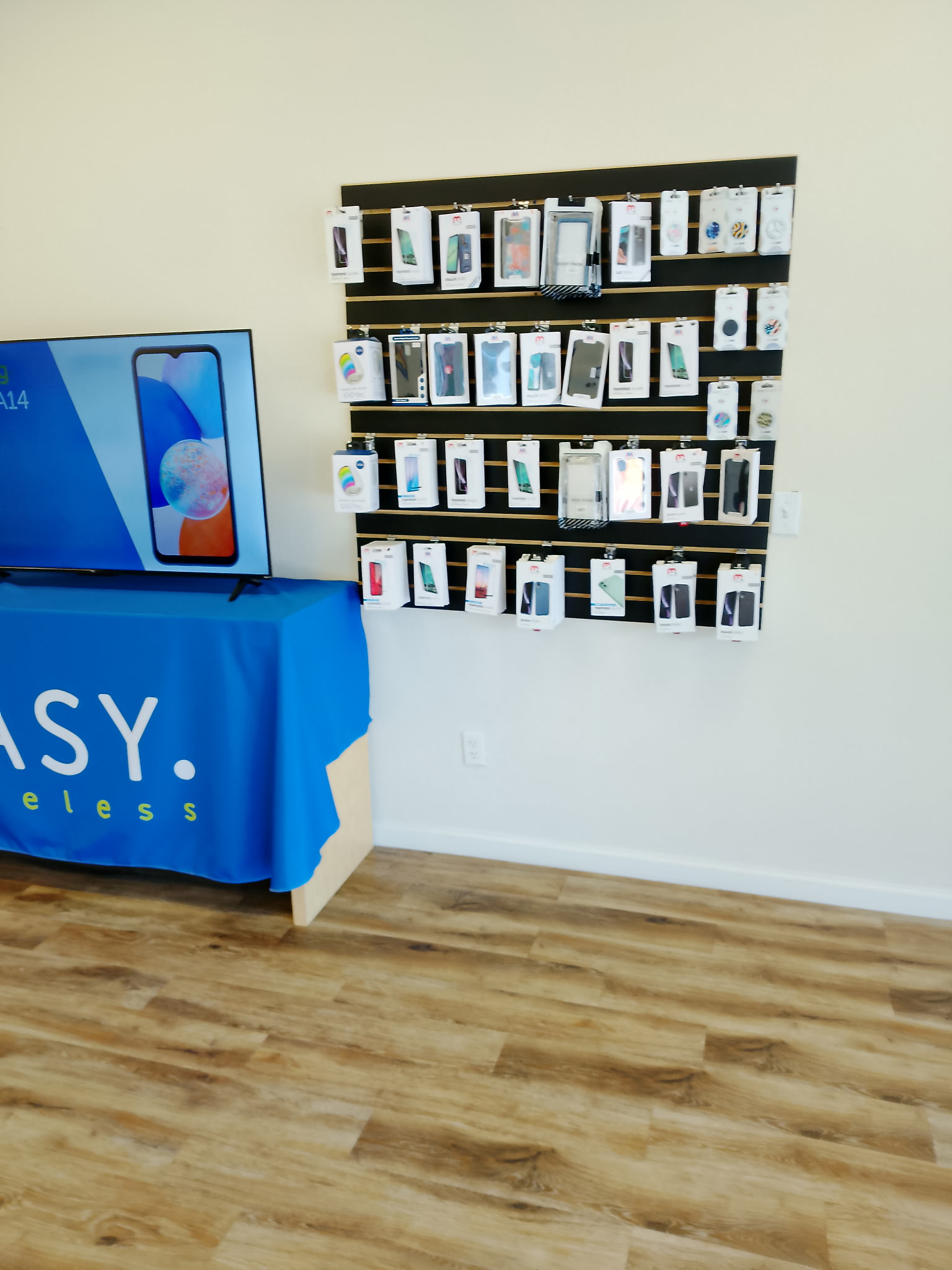 Inside the EASY Wireless phone store in Bartlesville, Oklahoma